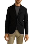 Mango Technical Button Front Blazer
