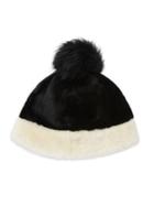 Ugg Colorblocked Shearling Pom Beanie