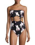 Kate Spade New York Floral Cut-out One-piece Swimsuit