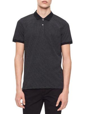 Calvin Klein Polka Dot Cotton Polo