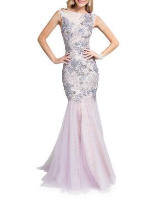 Glamour By Terani Couture Bateauneck Sleeveless Dress