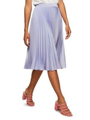 Miss Selfridge Pleated Midi Skirt