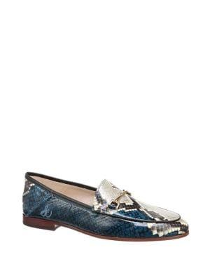 Sam Edelman Loraine Snakeskin Printed Loafers
