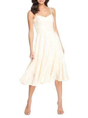 Dress The Population Flora Sequined Midi Dress