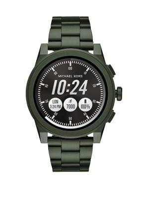 Michael Kors Access Grayson Olive Ip Bracelet Touchscreen Smartwatch