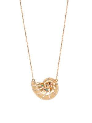 Sole Society 3/25 Beachcomber Embellished Shell Necklace