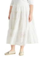 Lauren Ralph Lauren Plus Tiered Eyelet Lace Skirt