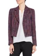 Ellen Tracy Cropped Tweed Jacket