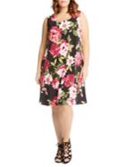 Karen Kane Plus Chloe Floral-print Dress
