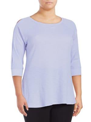 Calvin Klein Performance Plus Vented Cut-out Top