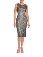 Ivanka Trump Lace-overlay Sheath Dress