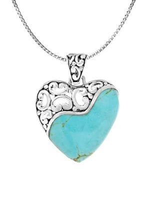 Lord & Taylor Filigree Heart Sterling Silver Pendant
