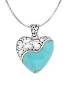 Lord & Taylor Filigree Heart Sterling Silver Pendant