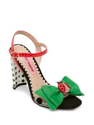 Betsey Johnson Pink Bini Ankle-strap Sandals