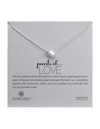 Dogeared Pearls Of Love 8mm Freshwater Pearl Love Necklace