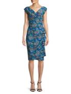 Chiara Boni La Petite Robe Cap-sleeve Floral Knee-length Dress