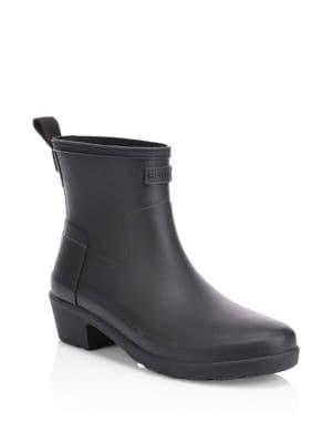 Hunter Low Heel Ankle Biker Booties