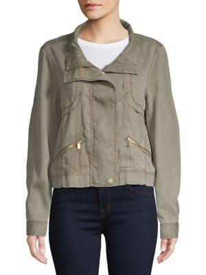 Jones New York Full-zip Cropped Jacket