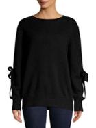 Ply Cashmere Tie-sleeve Cashmere Sweater