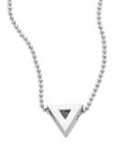 Alex Woo Elements Triangle Sterling Silver Pendant Necklace