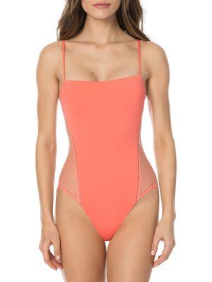 Isabella Rose One-piece Mesh Insert Swimsuit