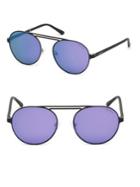 Guess 55mm Round Sunglasses