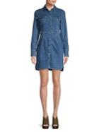 Free People Denim Mini Shirt Dress
