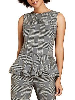 Brooks Brothers Red Fleece Printed Peplum Top