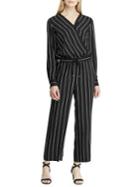 Lauren Ralph Lauren Striped Surplice Jumpsuit