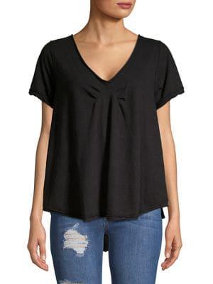 Free People Gathered Short Sleeve Tee