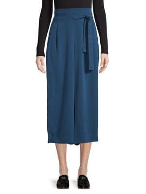Anne Klein Tie Front Wide Leg Pants