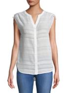 French Connection Sleeveless Tie Shoulder Top