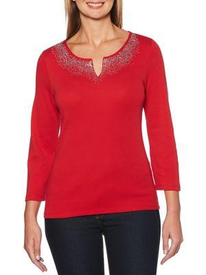 Rafaella Petite Embellished Top