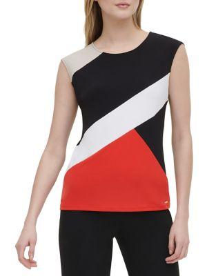 Calvin Klein Colorblock Round Neck Tank