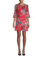 Eliza J Petite Floral-print Shift Dress