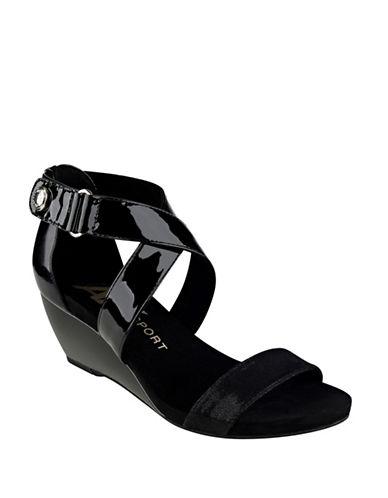 Anne Klein Strappy Wedge Sandals