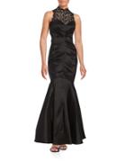 Xscape Lace-accented Gown