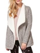 Dex Fuzzy Open-collared Jacket