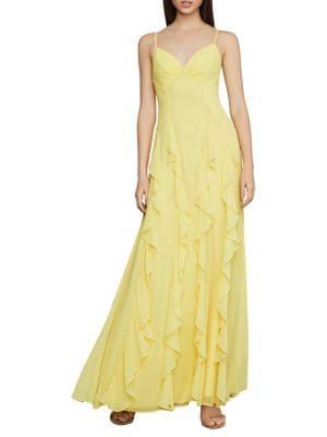 Bcbgmaxazria Ruffled Sweetheart Gown