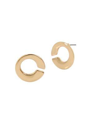 Robert Lee Morris Soho Geometric Round Stud Earrings