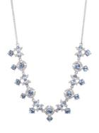 Givenchy Rhodium-tone Frontal Cluster Necklace
