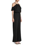 Laundry By Shelli Segal Crepe Cold Shouldered Jumpsuit