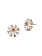Lonna & Lilly Crystal Flower Stud Earrings