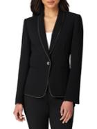 Tahari Arthur S. Levine Ball Trim Button-front Jacket