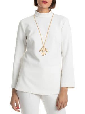 Trina Turk Cocktail Soiree Hostess Mockneck Top