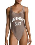 Private Party Birthday Suit One Piece Swimsuit