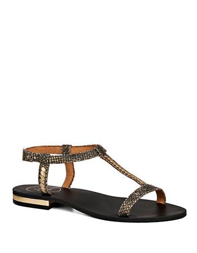 Jack Rogers Cheney T-strapped Leather Sandals