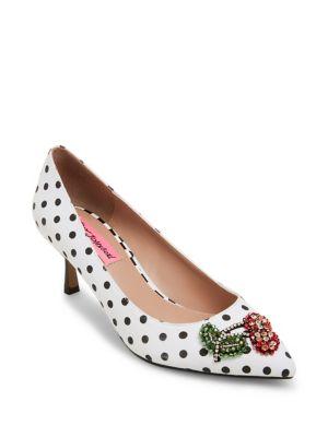 Betsey Johnson Mystic Printed Kitten Heels