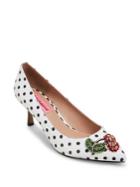 Betsey Johnson Mystic Printed Kitten Heels