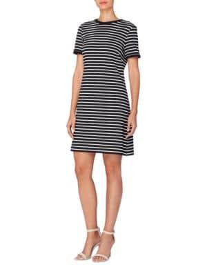 Catherine Catherine Malandrino City Stripe Clem Striped A-line Dress